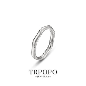 Bamboo Rhyme Silver Ring - TRPOPO