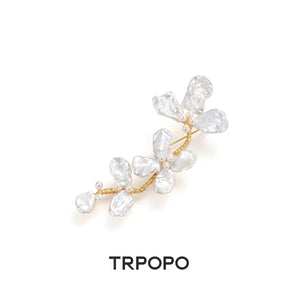 Baroque Pearl Blossom Branch Brooch - TRPOPO
