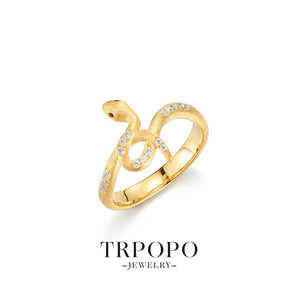Crystal Shine Serpent Ring - TRPOPO