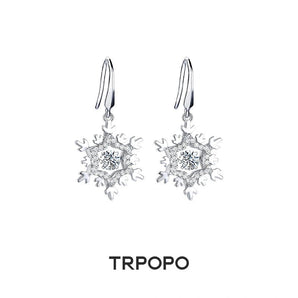 Dancing Snowflake Diamond Earrings - TRPOPO