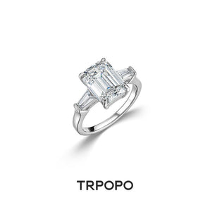 Diamond - cut Three - stone Ring - TRPOPO