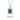 Emerald & Diamond Halo Pendant Necklace - TRPOPO