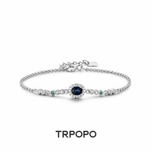 Ocean Heart Sapphire Bracelet - TRPOPO