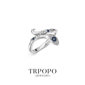 Serpent Blue Diamond Ring - TRPOPO