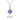 Square Pink Purple Gem Diamond Halo Pendant Necklace - TRPOPO