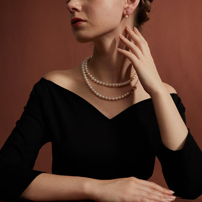 TRPOPO MS Simple Elegant Pearl Necklace