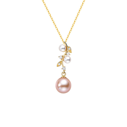 TRPOPO MS "Leaves Flourish" Pearl Necklace