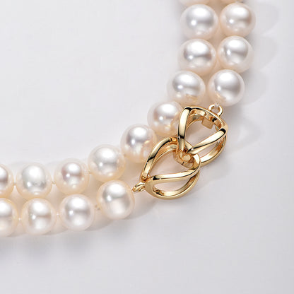 TRPOPO MS Simple Elegant Pearl Necklace