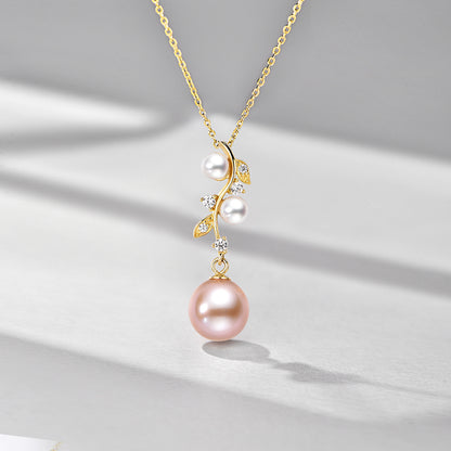 TRPOPO MS "Leaves Flourish" Pearl Necklace