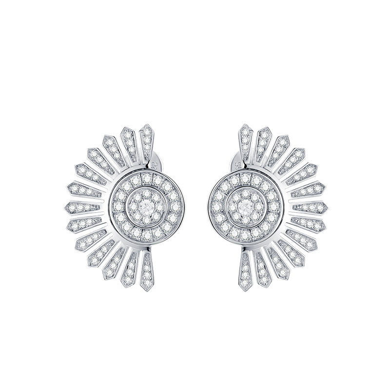 TRPOPO MS Round Scalloped Earrings