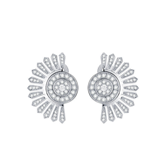 TRPOPO MS Round Scalloped Earrings