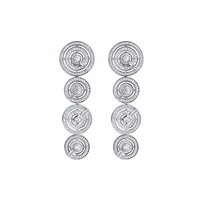 TRPOPO MS Round Multi-Hoop Engraved Earrings