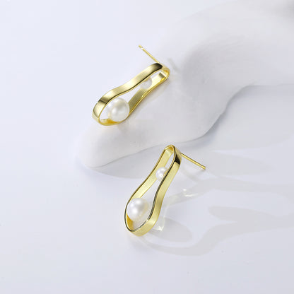 TRPOPO Floating Series - Elegant Shell Pearl Earrings