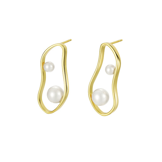 TRPOPO Floating Series - Elegant Shell Pearl Earrings