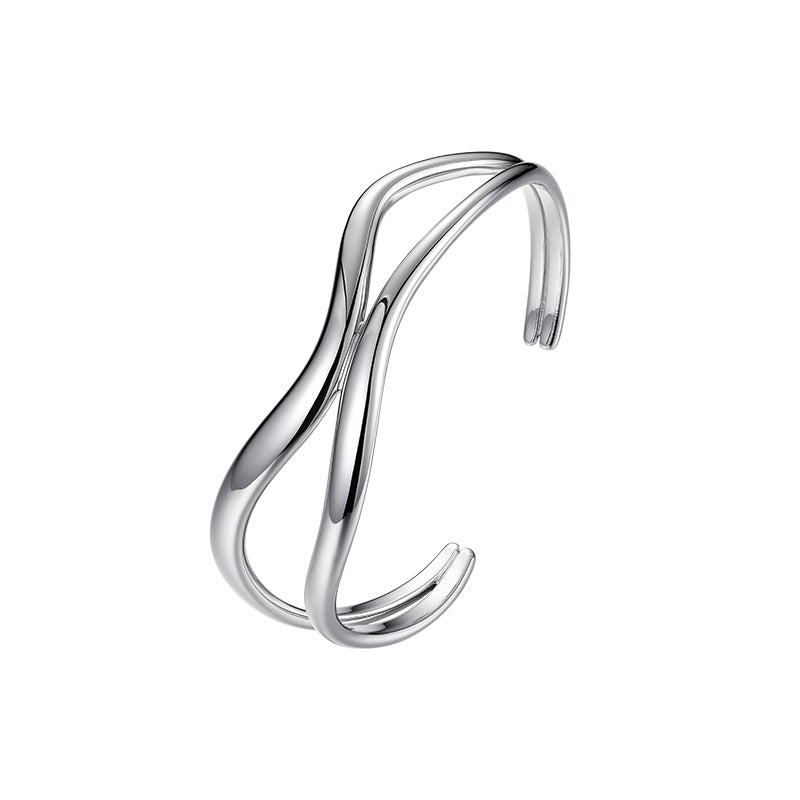 TRPOPO Infinity Collection - Elegante Fluxo Cuff Pulseira