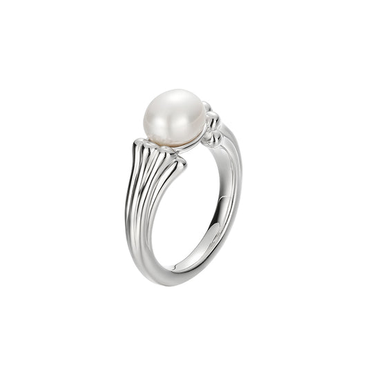 TRPOPO Infinity Collection - Elegant Flowing Pearl Ring