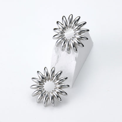 TRPOPO Sculpture Sunflower Series-Flower Earrings