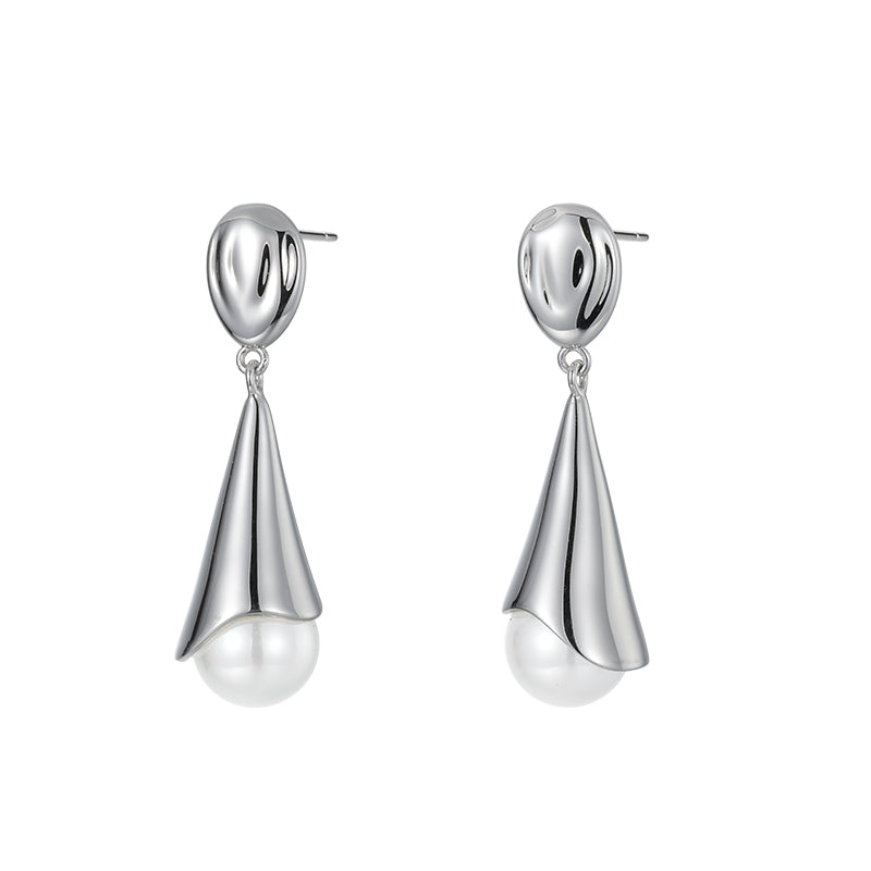 TRPOPO Water Drop Pearl Series - Shell Pearl Earrings