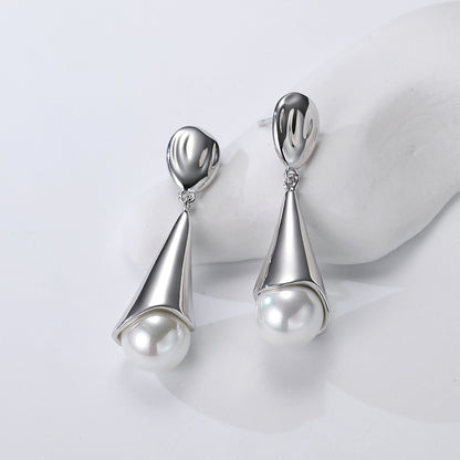 TRPOPO Water Drop Pearl Series - Shell Pearl Earrings